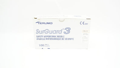 Terumo SG3-2516 SurGuard 3 Safety Ndle 25G x 5/8inch - Box of 54